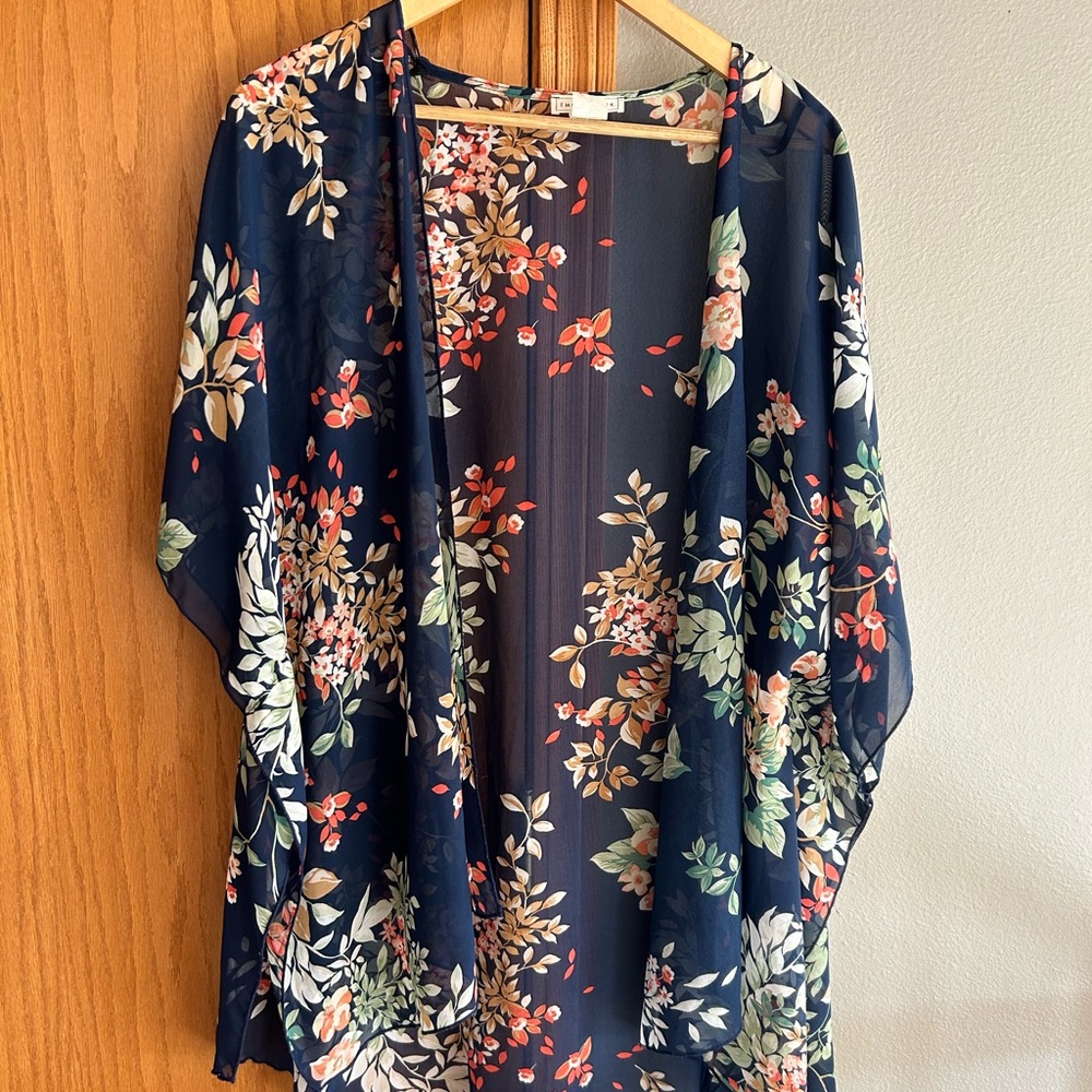 Emory Park kimono size 1X in navy